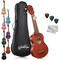 Ashthorpe Soprano Ukulele for Beginners, 21-inch 4 String Uke Starter Bundle Kit for Kids with Gig Bag, Cloth, and Picks